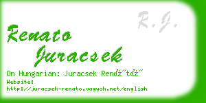 renato juracsek business card